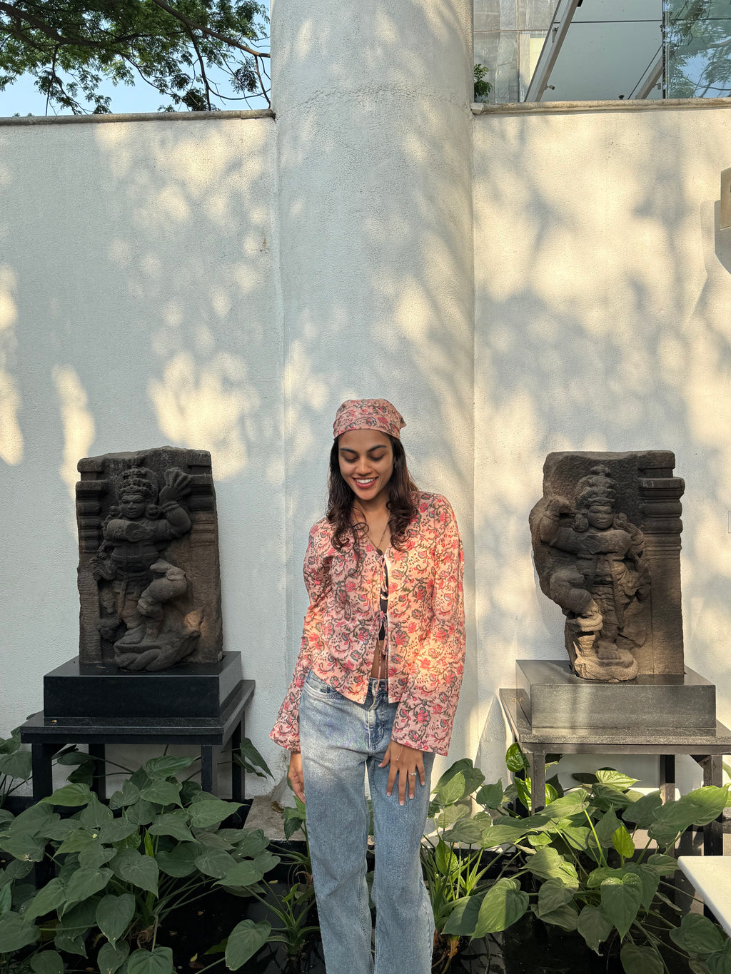 TIE-FRONT JACKET TOP