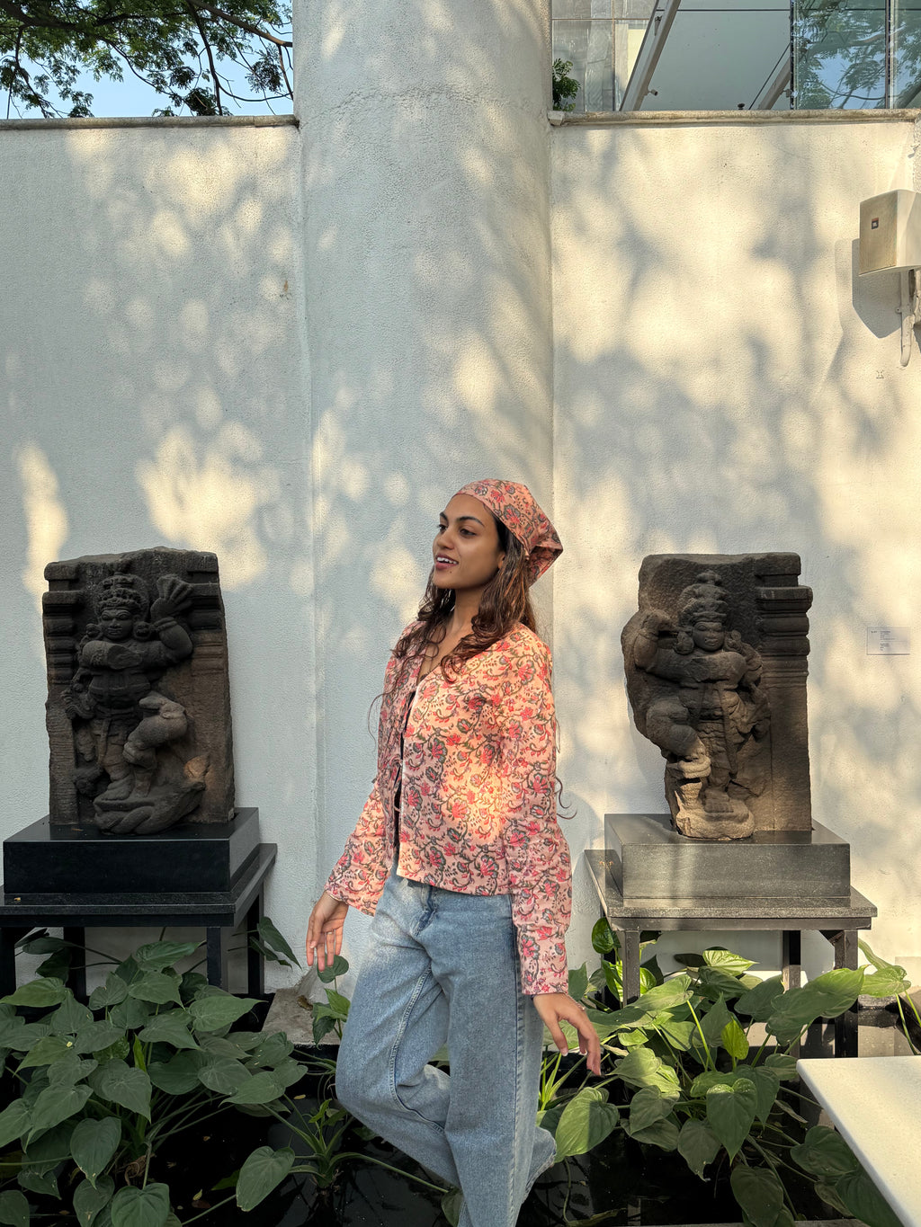 TIE-FRONT JACKET TOP