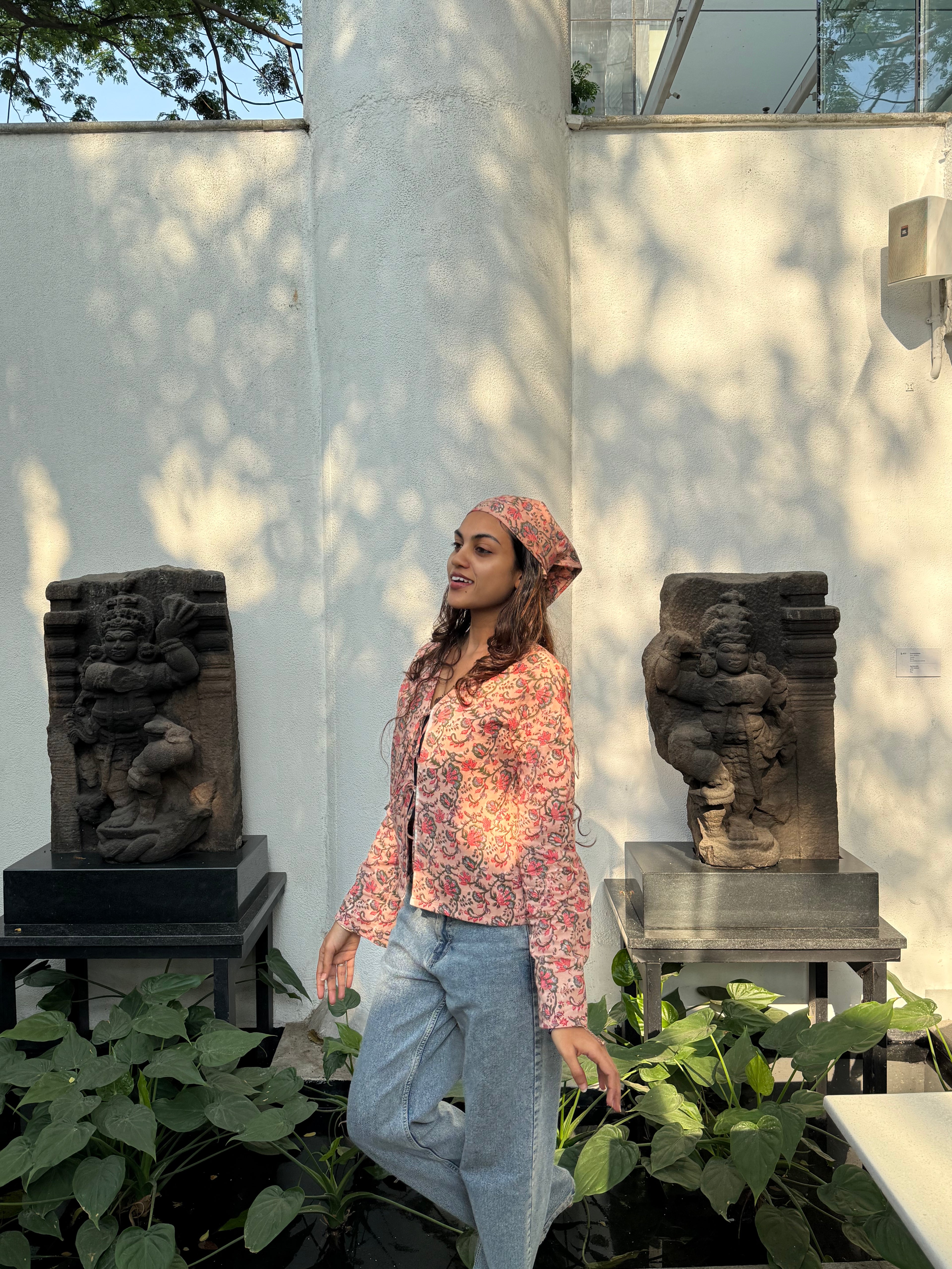 TIE-FRONT JACKET TOP