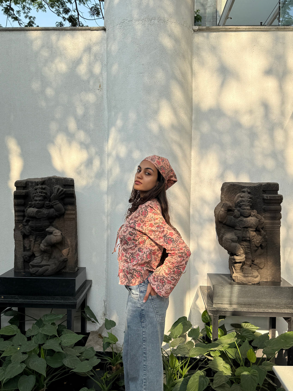 TIE-FRONT JACKET TOP
