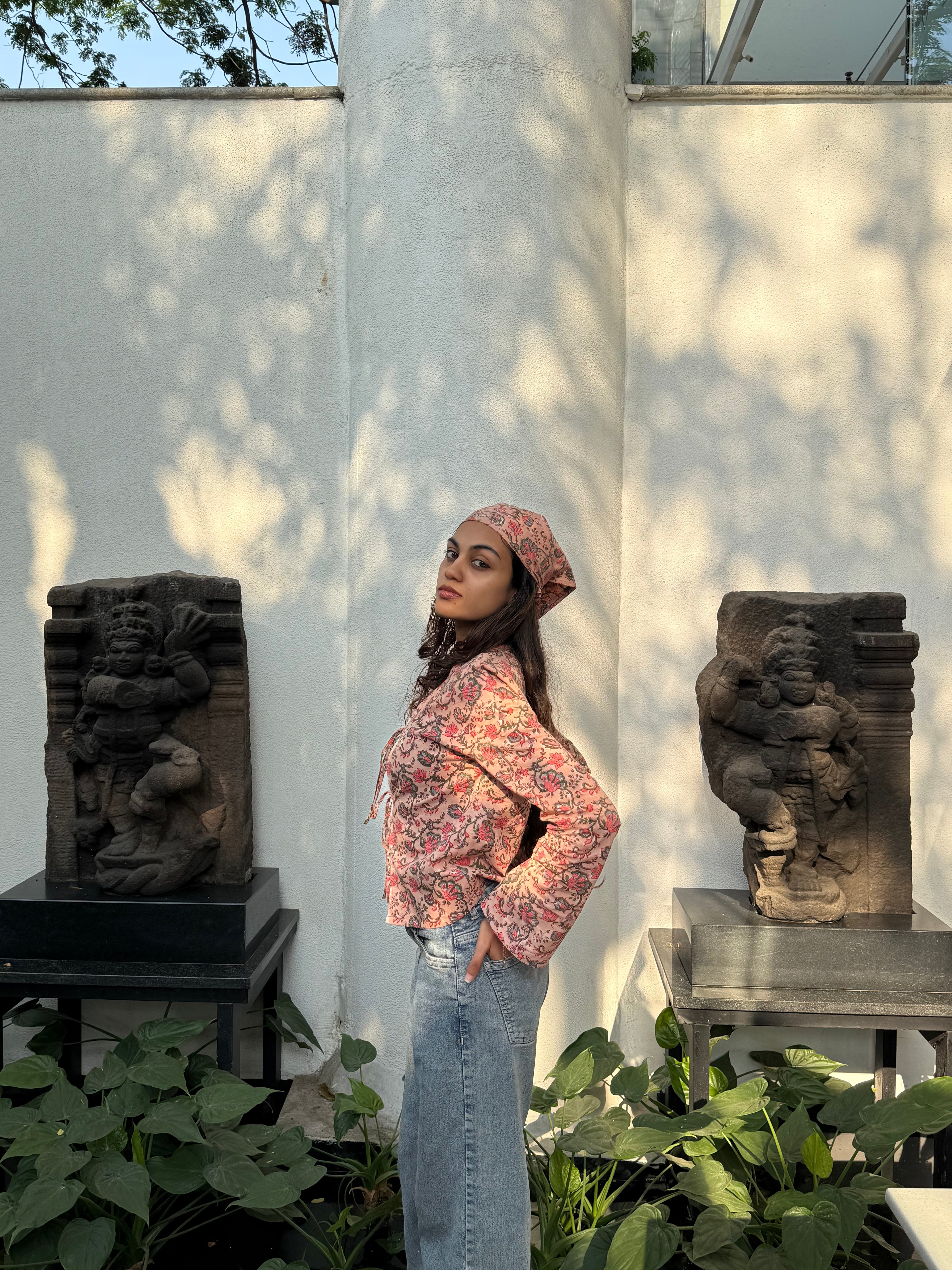 TIE-FRONT JACKET TOP