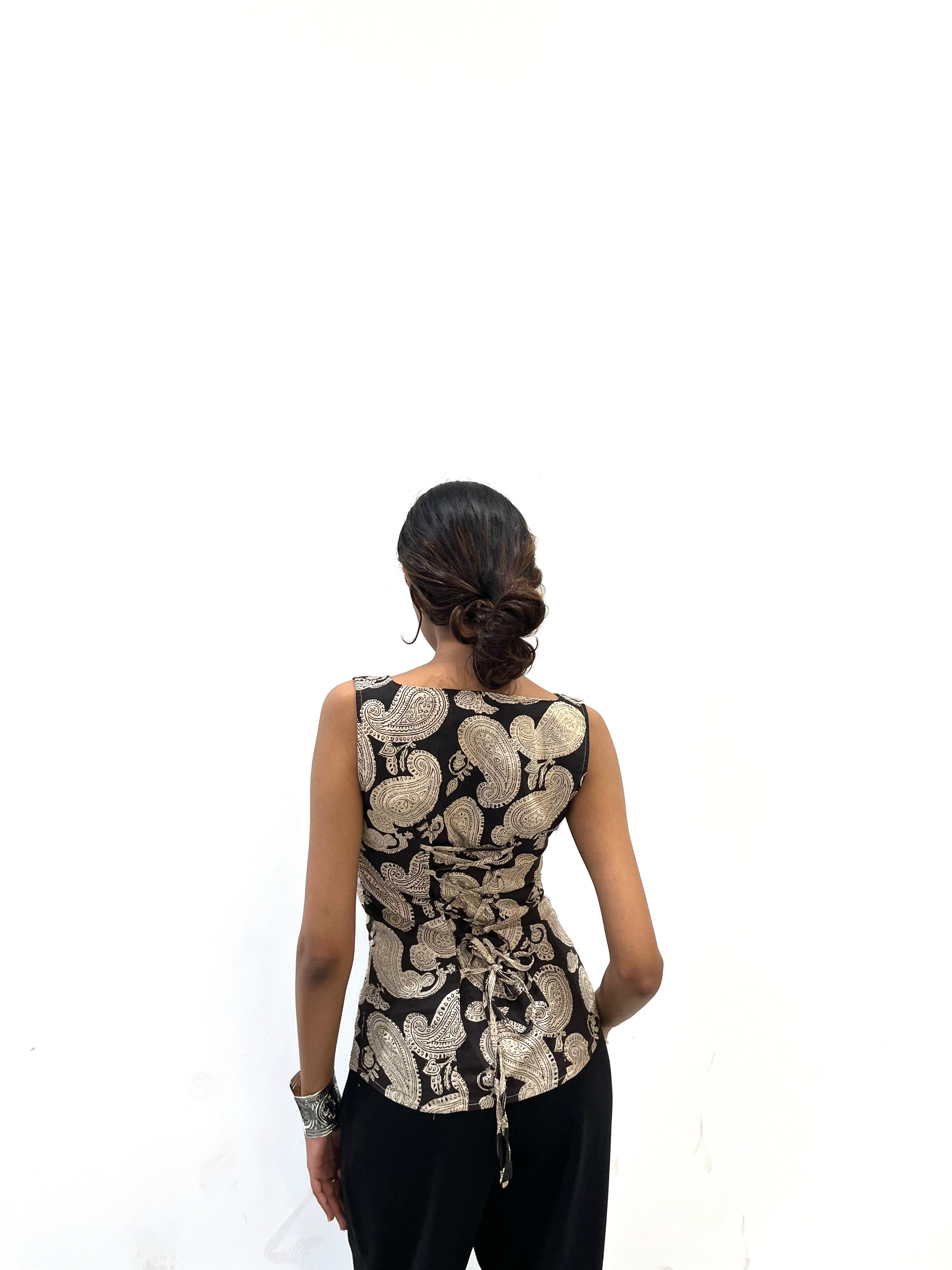 Bagru Paisley Vest Top