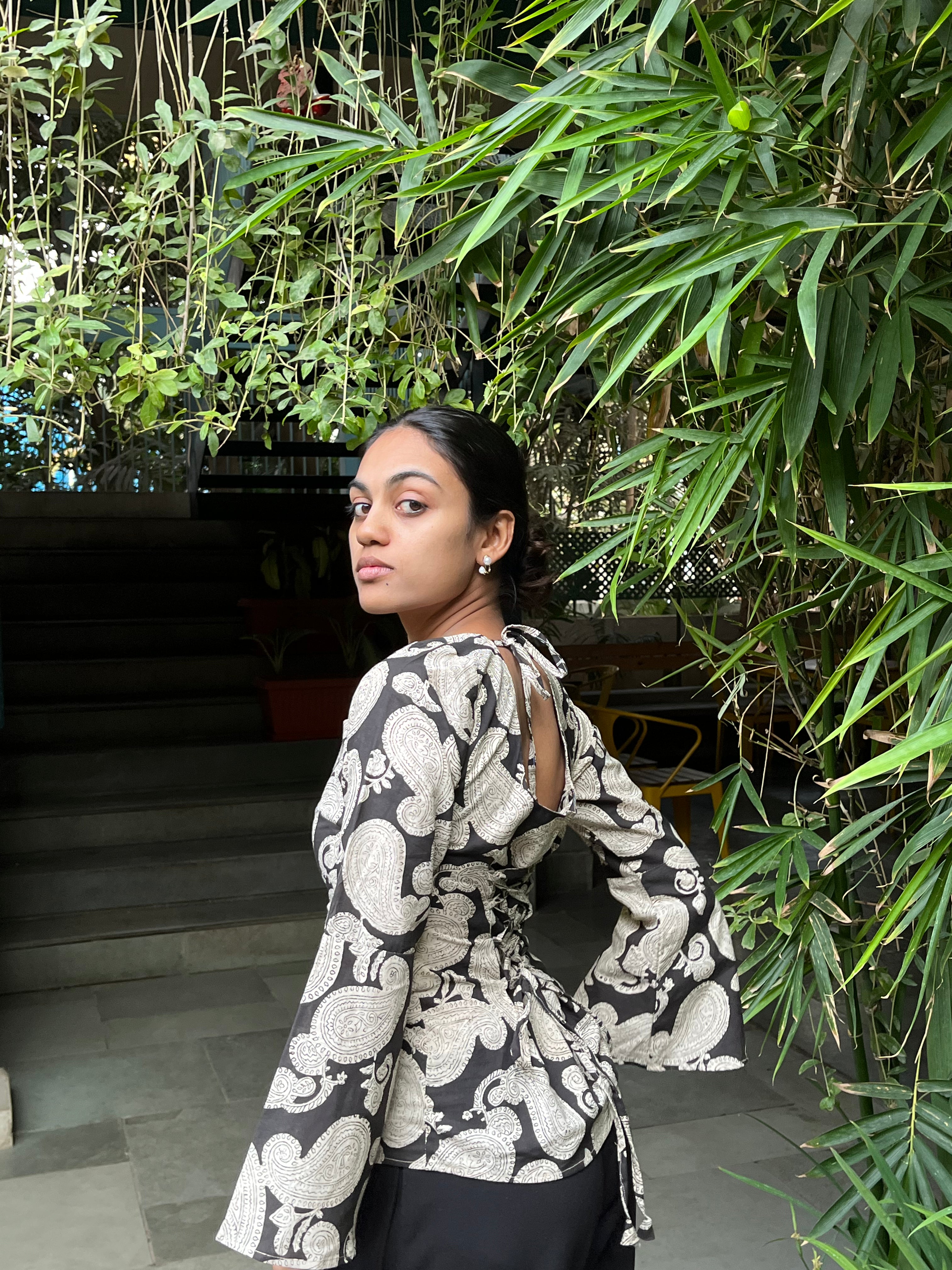 Flare Corset Back top