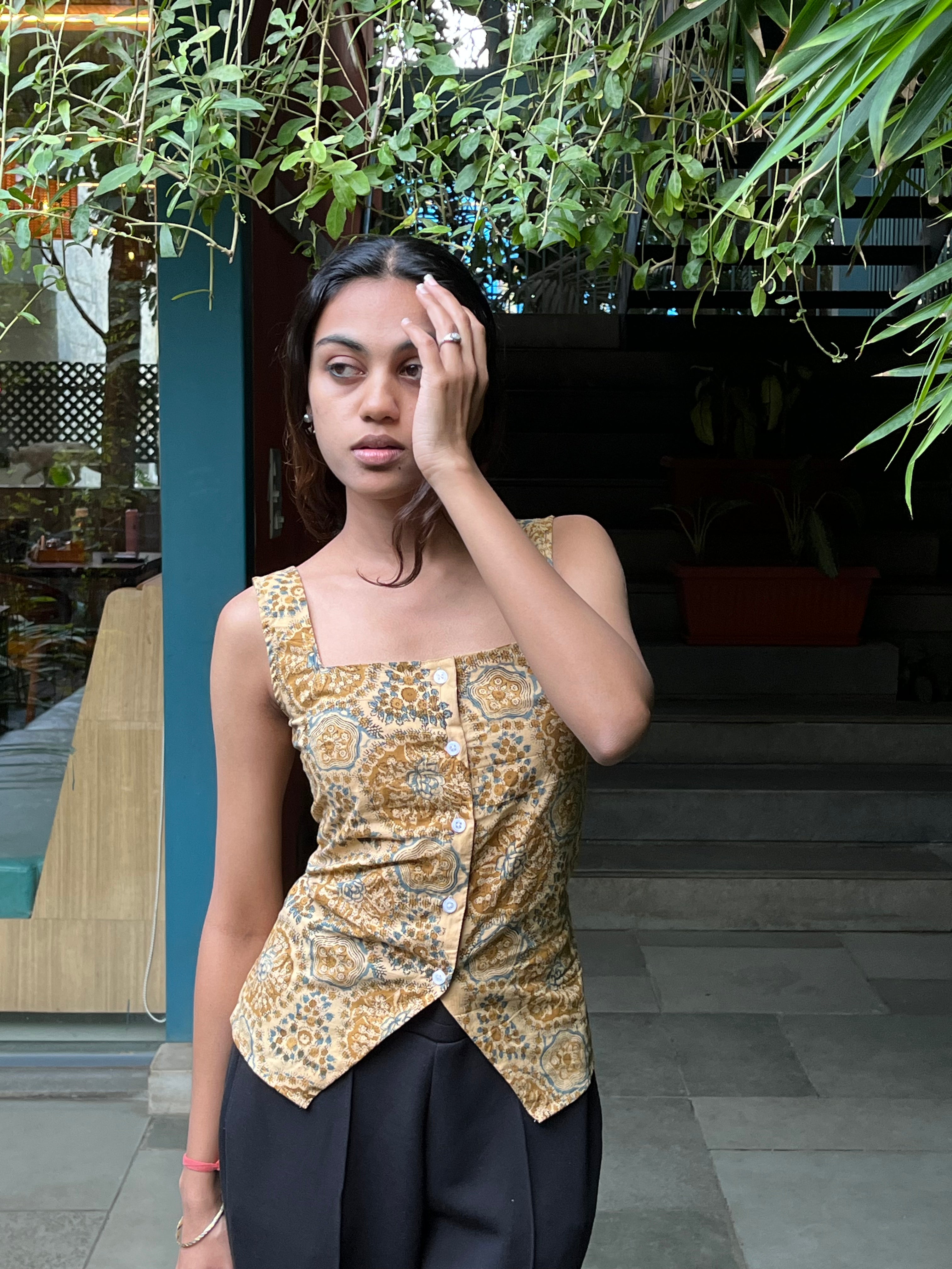 vest corset back top