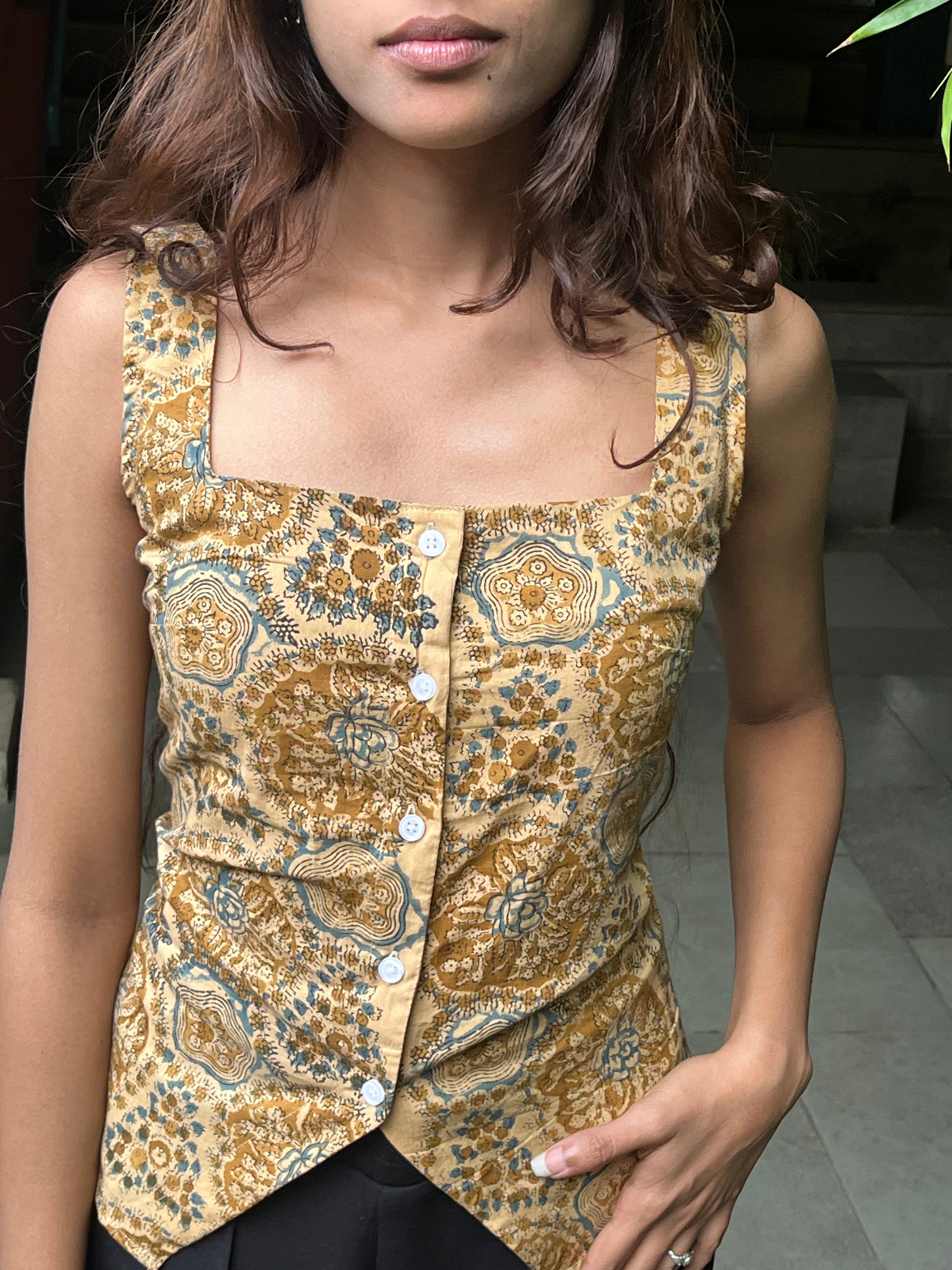 vest corset back top