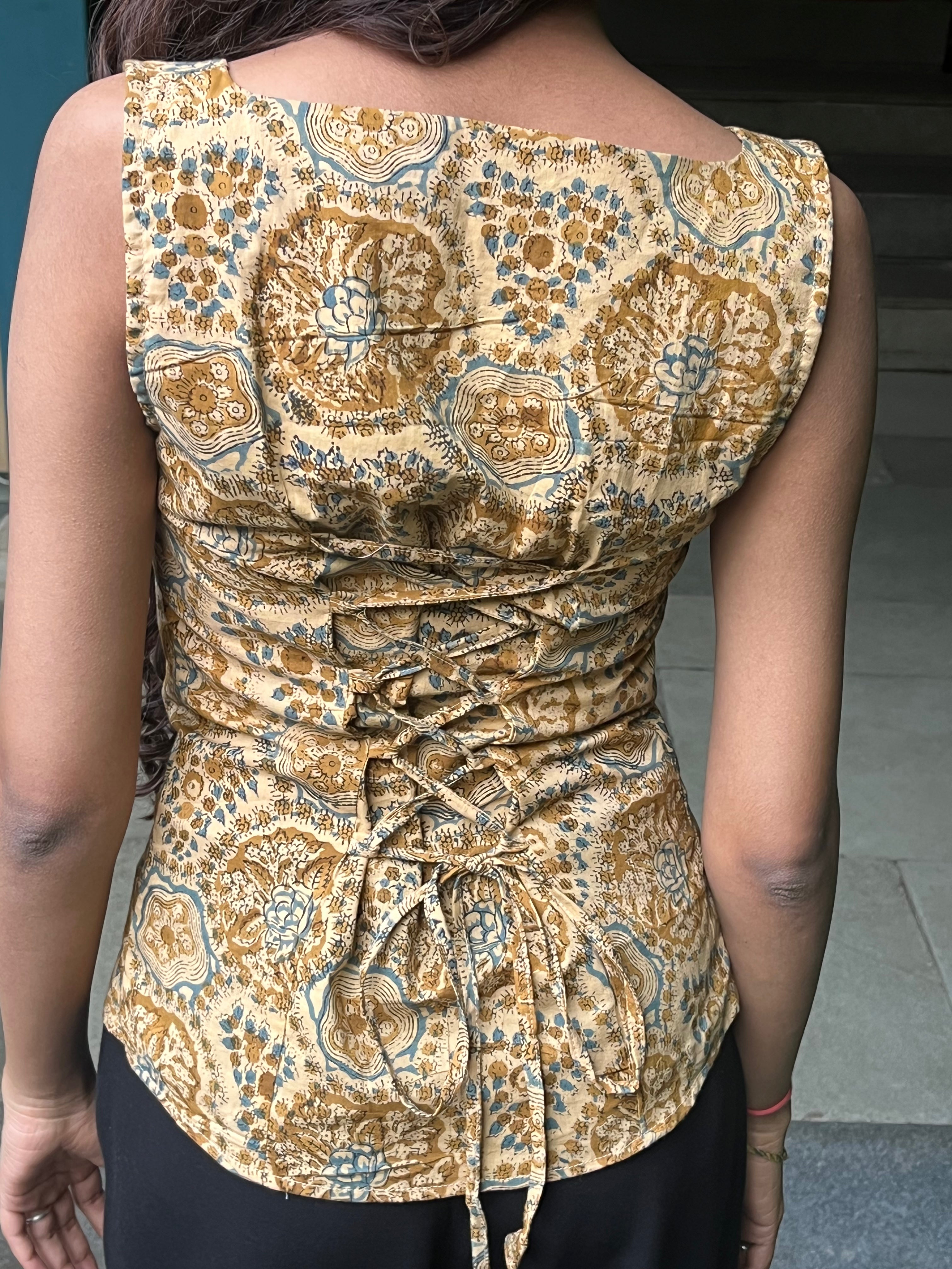 vest corset back top