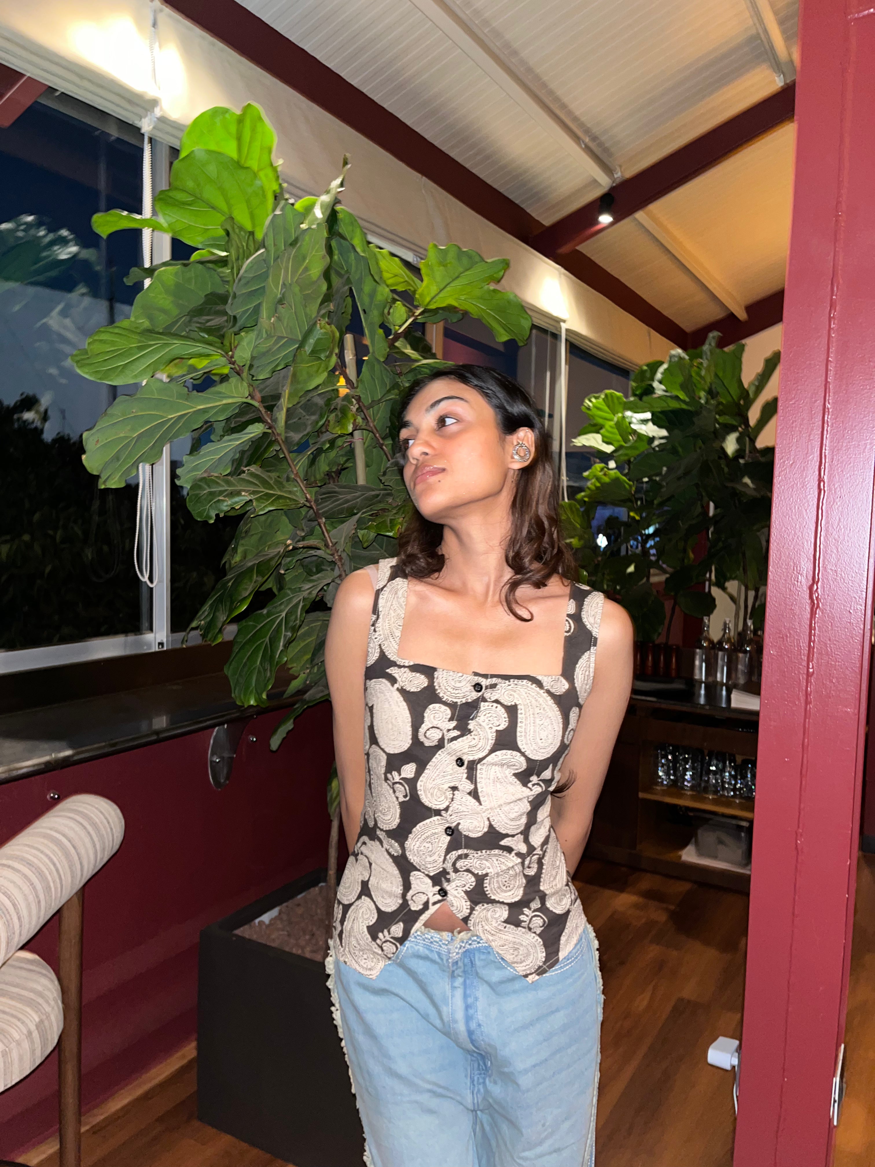 VEST CORSET BACK TOP