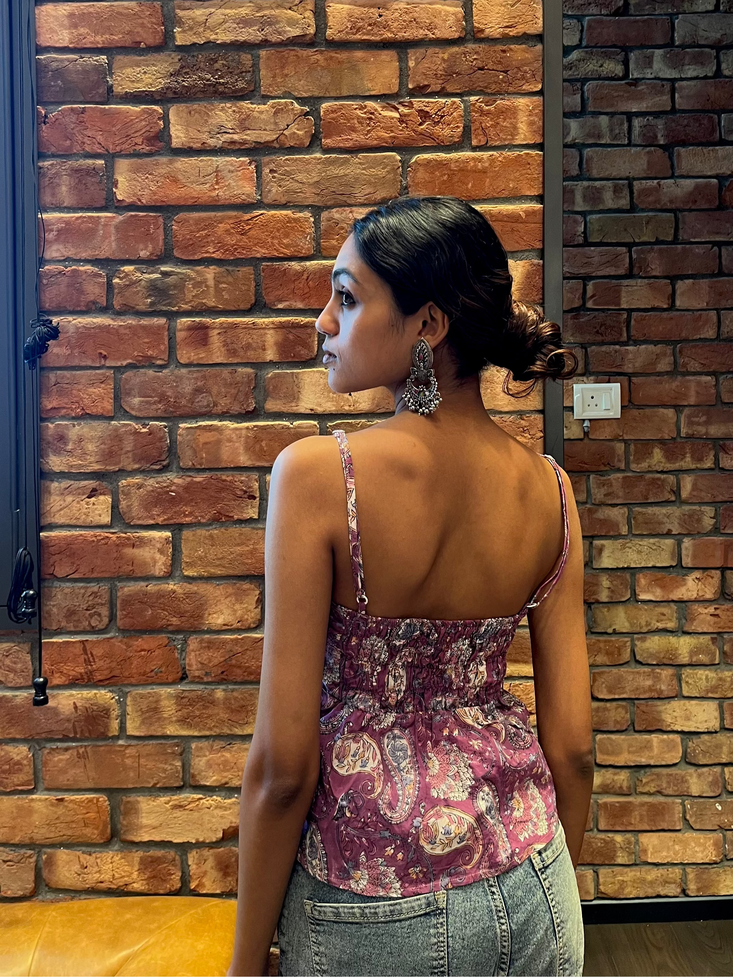 Sanganeri Paisley Tank Top